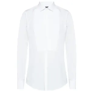 Dsquared2 Mens Tuxedo Shirt White - XL WHITE