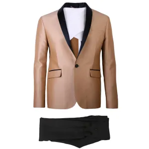 Dsquared2 Men's One Button Suit Beige - BEIGE XXL