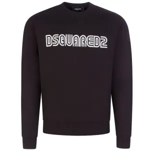 Dsquared2 Mens D2 Outline Cool Sweater Black - M BLACK