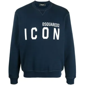 Dsquared2 Men's ICON Print Sweatshirt Navy - L NAVY