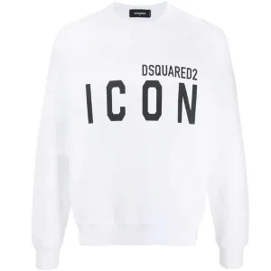 Dsquared2 Men's ICON Print Sweatshirt White - XXL WHITE