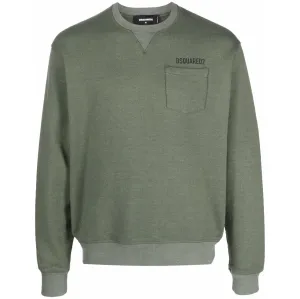 Dsquared2 Men's Sweatshirt Military Green - M GREEN