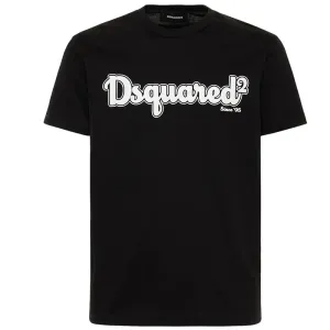Dsquared2 Mens Cartoon Logo T-shirt Black - L BLACK