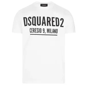 Dsquared2 Mens Ceresio Milano T Shirt White - M White