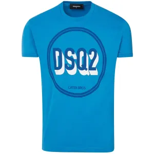 Dsquared2 Men's Circle Logo T-Shirt Blue - M BLUE
