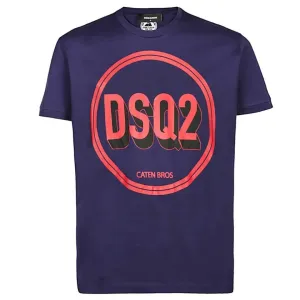 Dsquared2 Men's Circle Logo T-Shirt Navy - S NAVY