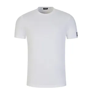 Dsquared2 Men's Cuff Logo T-Shirt White - XL WHITE