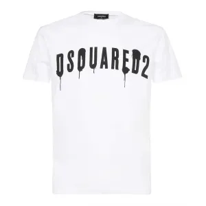 Dsquared2 Men's Graphic Painted Logo T-Shirt White - M WHITE