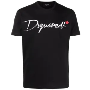 Dsquared2 Men's Logo Crew Neck T-Shirt Black - XXL BLACK