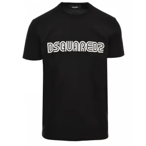 Dsquared2 Mens Logo T-shirt Black - XL BLACK