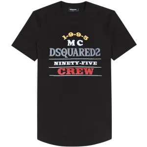 Dsquared2 Men's MC Crew Graphic Print T-Shirt Black - BLACK XL