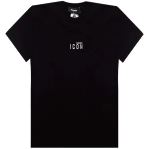 Dsquared2 Men's Mini ICON Print Cotton Jersey T-Shirt Black - BLACK XL