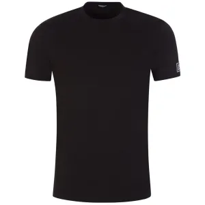 Dsquared2 Men's Sleeve Logo Patch T-Shirt Black - L Black