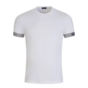 Dsquared2 Men's Underwear Logo Cuff T-Shirt White - XXL White