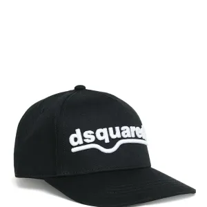 Dsquared2 Boys Logo Embroidered Cap Black - 56 cm BLACK