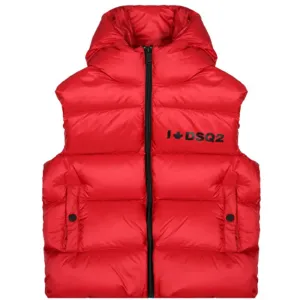 Dsquared2 Boys Puffer Gilet Red - 8Y RED