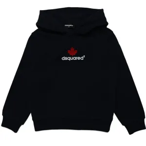 Dsquared2 Boys Logo Print Cotton Sweatshirt Black - 10Y BLACK #481368