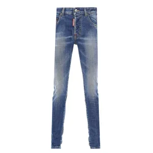 Dsquared2 Boys Faded Skinny Jeans Blue - 10Y BLUE
