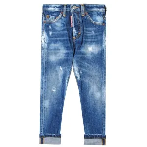 Dsquared2 Boys ICON Jeans Blue - BLUE 6Y