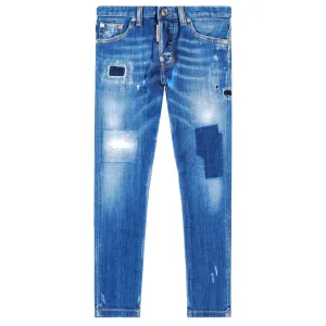 Dsquared2 Boys Skater Jeans Blue - BLUE 6Y #481714
