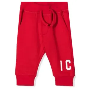 Dsquared2 Boys ICON Print Track Pants Red - 12M RED