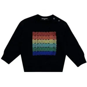Dsquared2 Baby Boys Multi Logo Sweater Black - BLACK 3M