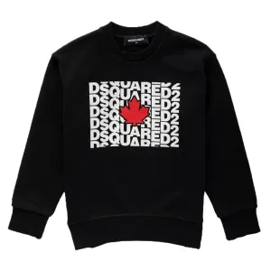 Dsquared2 Boys Cotton Sweater Black - 12Y BLACK