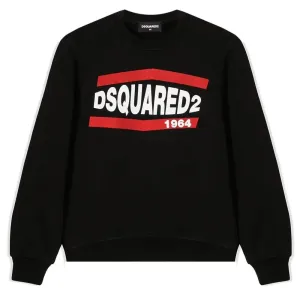 Dsquared2 Boys Cotton Sweater Black - BLACK 4Y