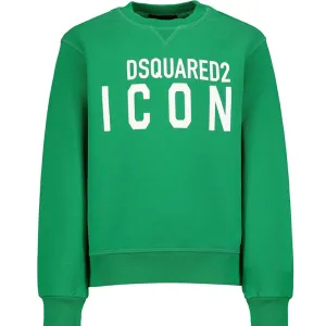 Dsquared2 Boys Icon Sweater Green - 10Y GREEN