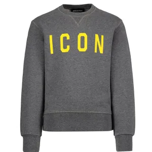 Dsquared2 Boys Icon Sweater Grey - 10Y GREY