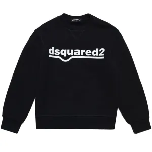 Dsquared2 Boys Logo Print Sweatshirt Black - 4Y BLACK