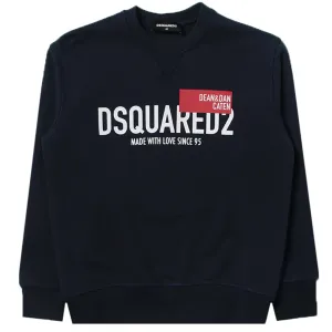 Dsquared2 Boys Logo Sweater Navy - 16Y NAVY