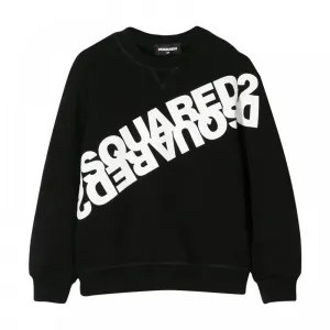 Dsquared2 Boys Mirrored Logo Sweatshirt Black - BLACK 8Y