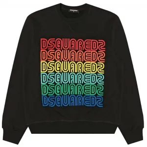 Dsquared2 Boys Multi Logo Sweater Black - BLACK 6Y