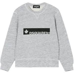 Dsquared2 Boys Printed Logo Sweater Grey - 8Y GREY