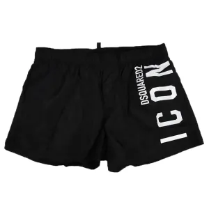 Dsquared2 Boys Icon Swim Shorts Black - 10Y BLACK