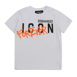 Dsquared2 Baby Boy Icon Forever T-shirt White - 12M WHITE
