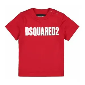 Dsquared2 Baby Boys Logo Print Cotton T-Shirt Red - 12M RED