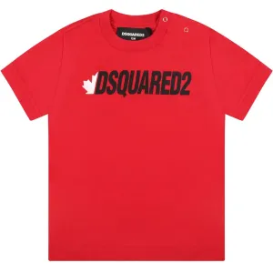 Dsquared2 Baby Boys Logo T-shirt Red - 3M RED