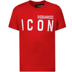 Dsquared2 Baby Boys Red Logo Crew-Neck T-Shirt Red - 9M RED