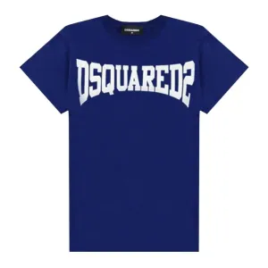Dsquared2 Boys Cotton T-Shirt Blue - BLUE 4Y