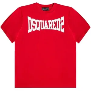 Dsquared2 Boys Cotton T-Shirt Red - RED 16Y