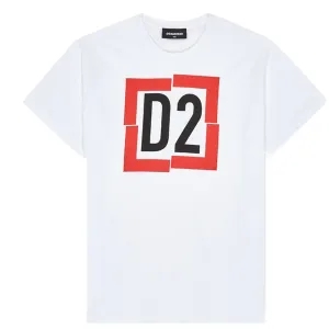 Dsquared2 Boys D2 Logo T-shirt White - 12Y WHITE
