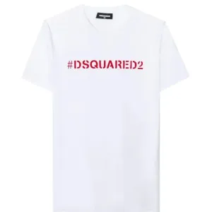 Dsquared2 Boys Hashtag T-Shirt White - WHITE 10Y