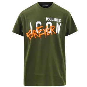Dsquared2 Boys Icon T-shirt Green - 16Y GREEN