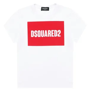 Dsquared2 Boys Logo Print T-Shirt White - 12Y WHITE