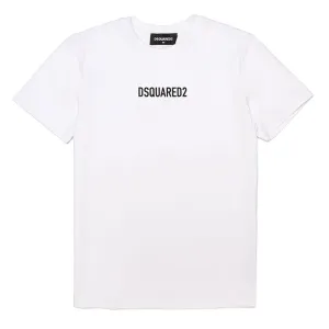 Dsquared2 Boys Logo Print T-shirt White - 12Y WHITE #1674012