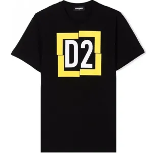 Dsquared2 Boys Logo T-shirt Black - 12Y BLACK