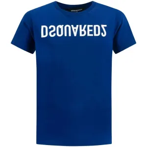 Dsquared2 Boys Logo T-shirt Blue - 12Y BLUE