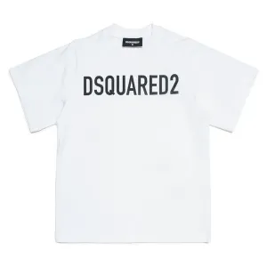 Dsquared2 Boys Slouch Fit T-shirt White - 12Y WHITE